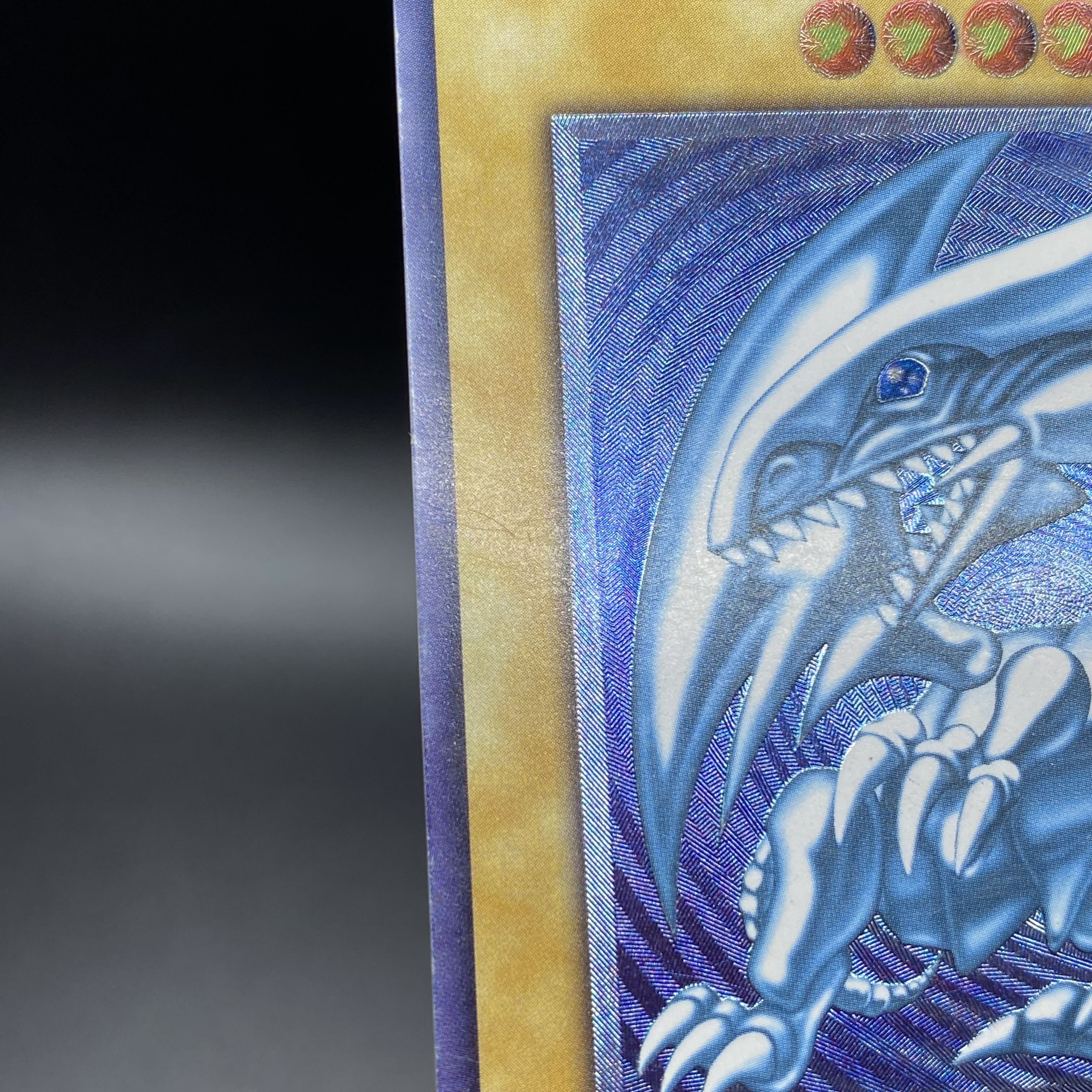 Blue-Eyes White Dragon, blue gloss, relief, SM-51
