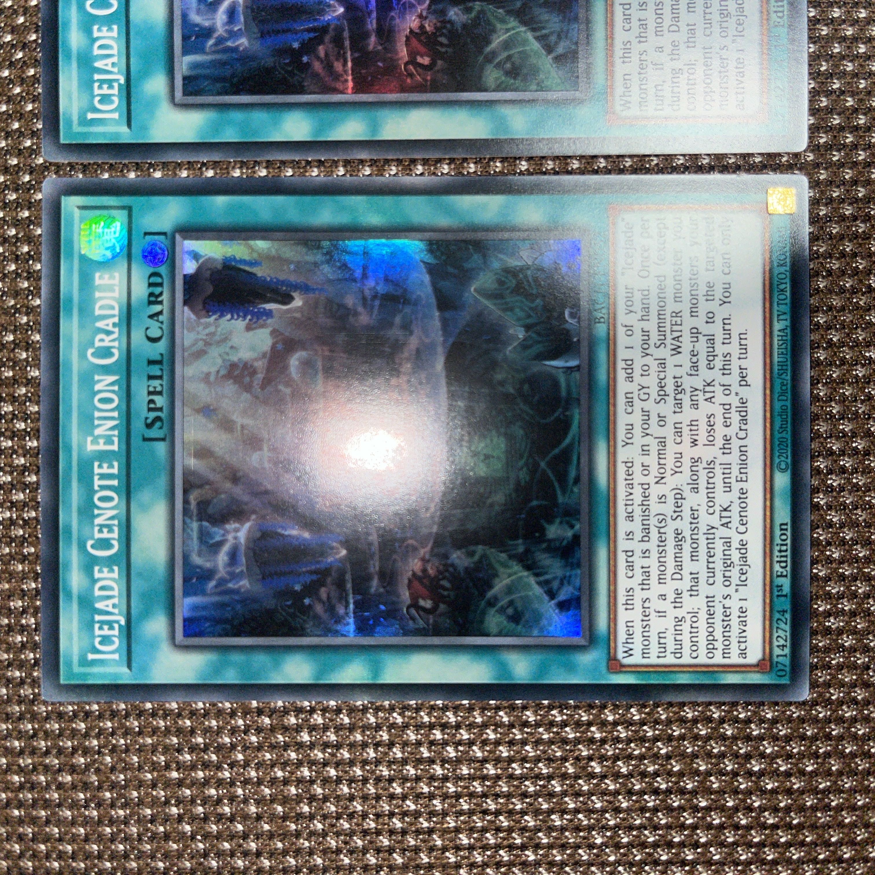 Yu-Gi-Oh, Ice Water Bottom Inion Cradle EU Version (English) Super 1st 3 copies