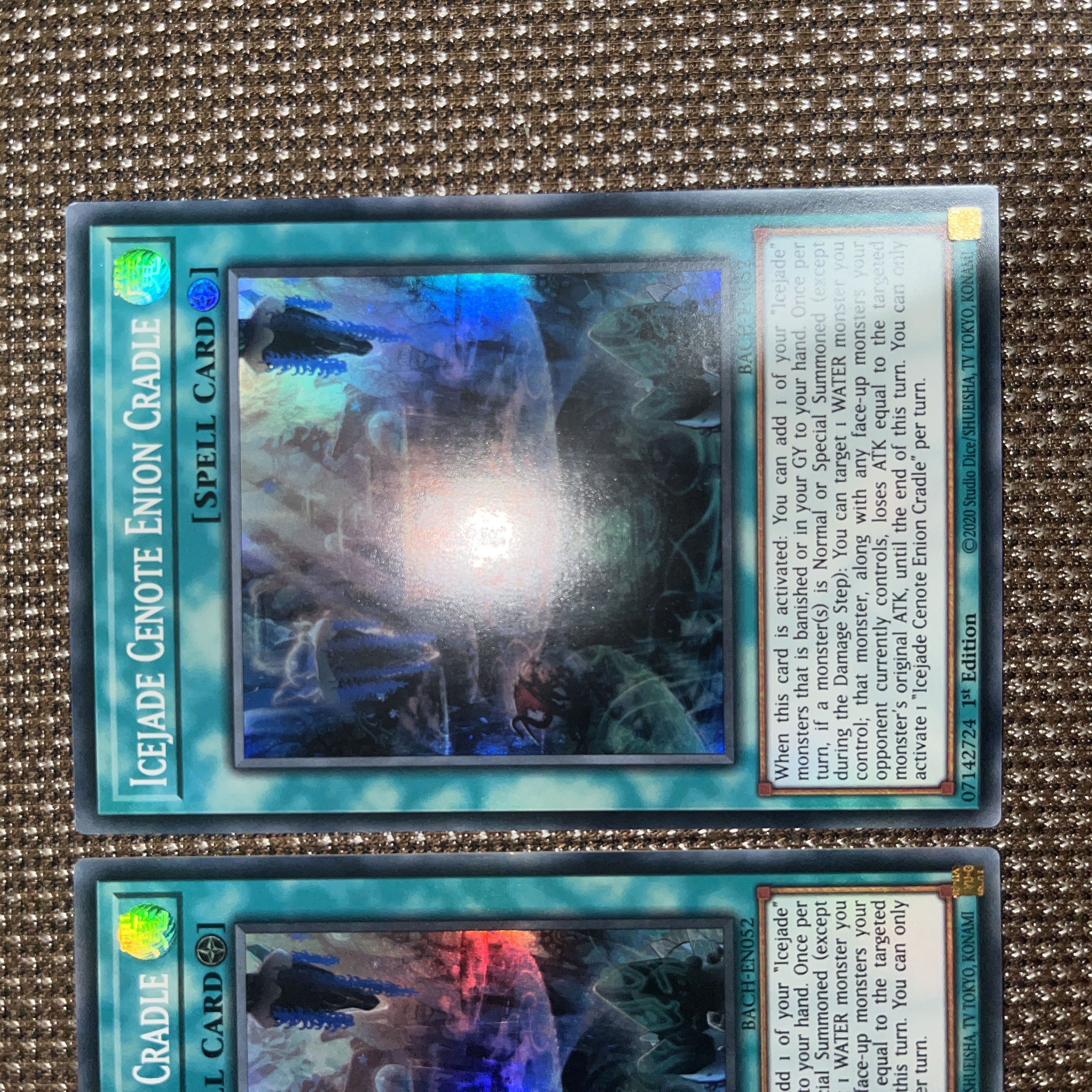 Yu-Gi-Oh, Ice Water Bottom Inion Cradle EU Version (English) Super 1st 3 copies