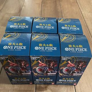 新品未開封　テープ付き　ワンピース カード 強大な敵 6BOXセット