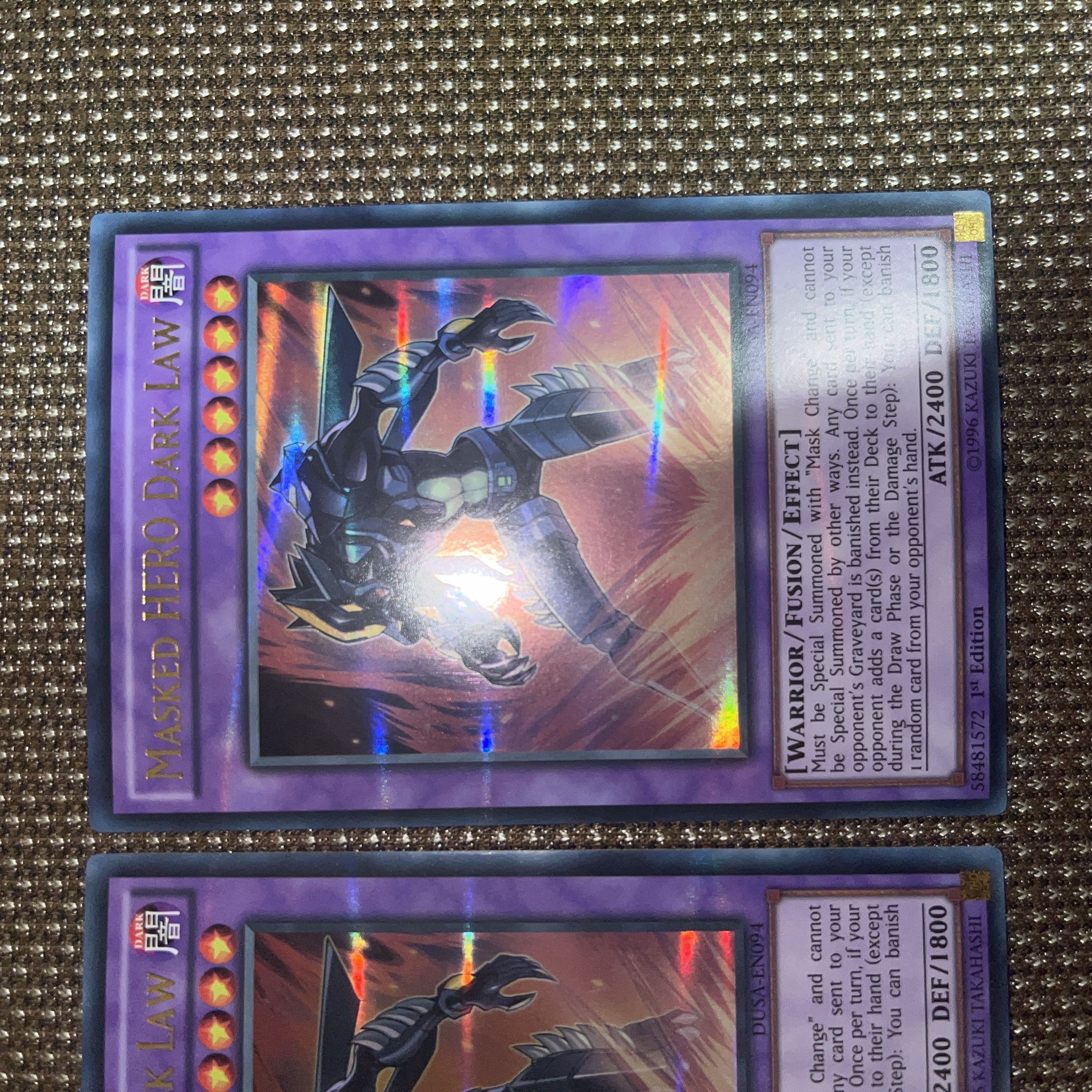 遊戯王　M・HERO ダーク・ロウ　EU版(英語) ウルパラ　1st 2枚