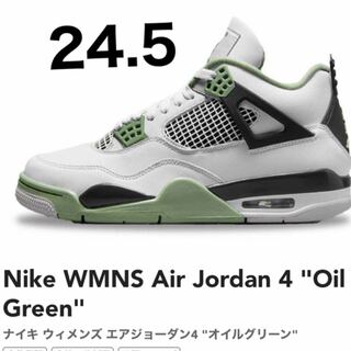 Nike WMNS Air Jordan 4 "Oil Green" 24.5cm