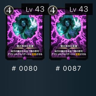 闇の祭司の覚醒　2枚