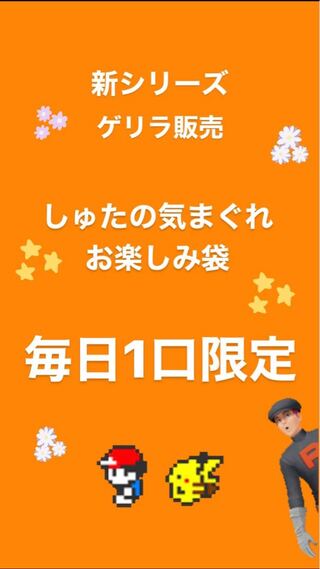 【新シリーズゲリラ販売】しゅたの気まぐれお楽しみ袋 1枚