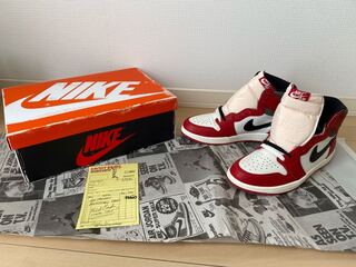 Nike Air Jordan 1 High OG "Disappear&Found/Chicago" Varsity Red/Black/Sail/Muslin DZ5485-612 27cm
