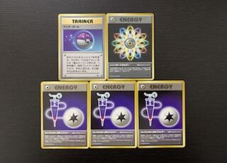 Pokémon cards, old back, set of 5