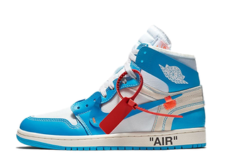 Off Ho Wight x Nike Air Jordan 1 High UNC "Dark Powder Snubbull" Ho Wight/Dark Powder Snubbull/Cone AQ0818-148 25.5cm