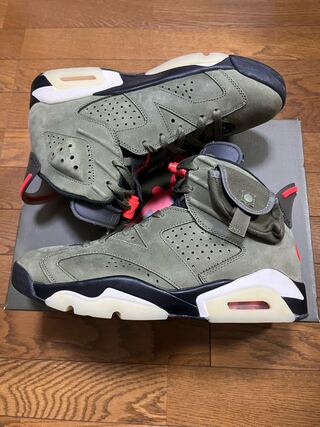 Travis Scott NIKE Jordan 6 Medium Oleana 27cm