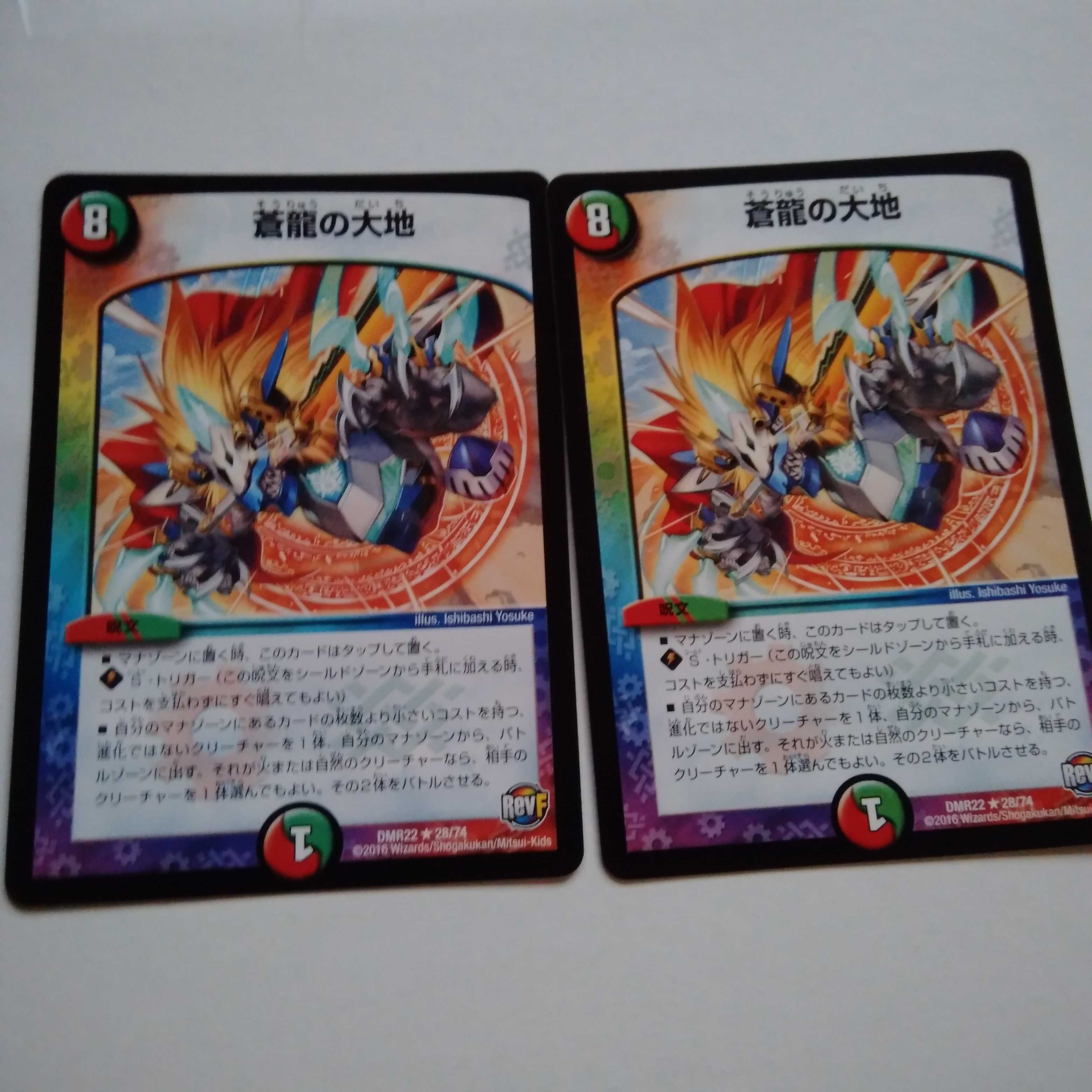 蒼龍の大地　2枚セット