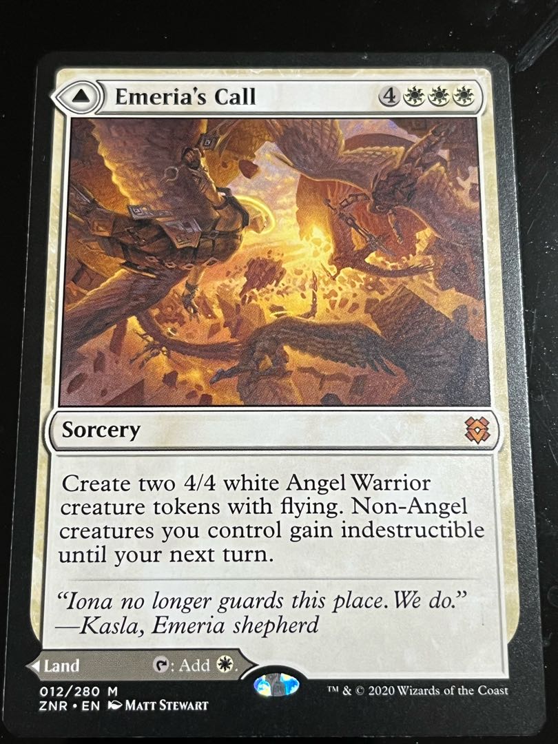 Emeria's Call Mythic Rare 12/280 Dawn of Night in Zendikar Up to 3 copies