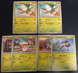 トロピウス＆タマゲタケ＆モロバレル＆マメバッタ