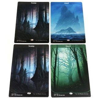 Unstable フルアート土地 お値打ち4枚セット