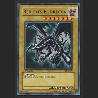 真紅眼の黒竜 アジア版 1st【プアー】ウルトラ LOB-070/管理:MY1045