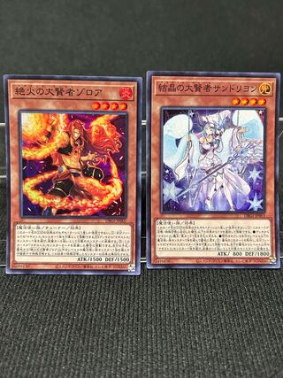 絶火の大賢者ゾロア 結晶の大賢者サンドリヨン スーパーレア2枚セット 【50】
