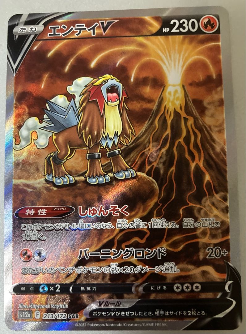 EnteiV SAR 213/172 Pokémon Card vstar Universe