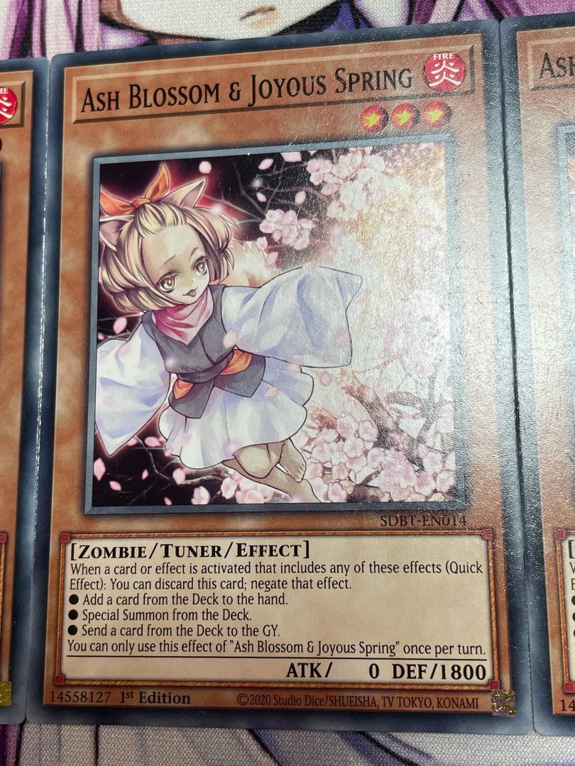Yu-Gi-Oh! English EU version Ash Blossom & Joyous Spring 3 copies