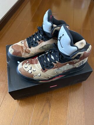 Air Jordan 5 Retro Supreme Sneakers 27.5cm