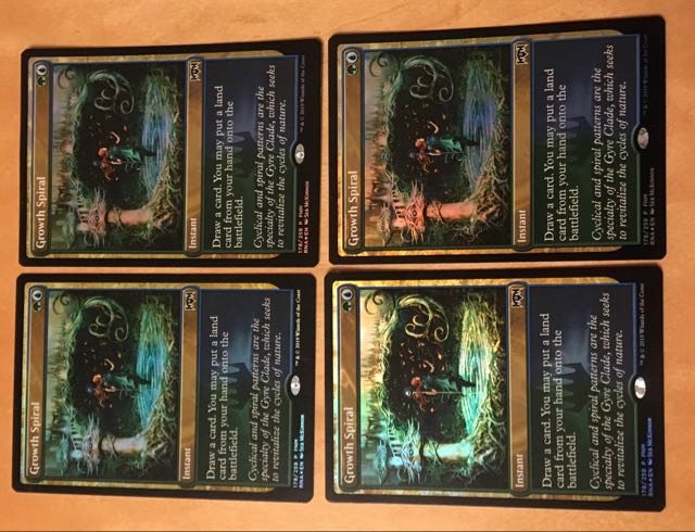 成長のらせん 英FOIL4枚セット