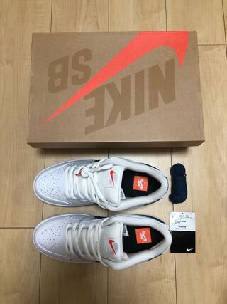 nike sb dunk low orange label white navy 27.5cm