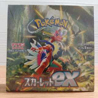 Scarlet ex 1BOX Pokémon cards with shrink wrap, new and unopened.
