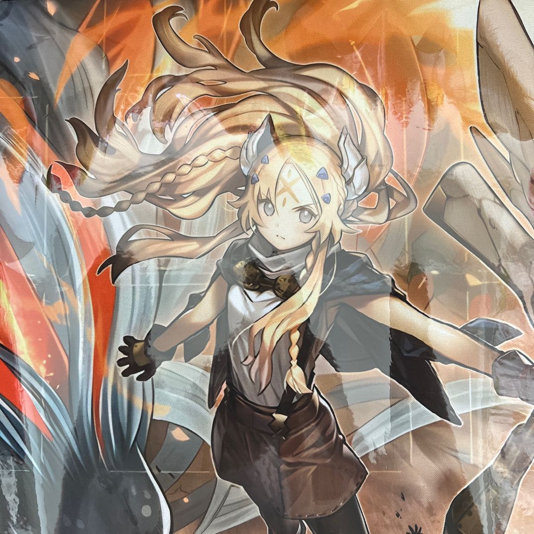 遊戯王　白の聖女エクレシア　プレイマット（公式） プレイマット『白の聖女エクレシア』【-】{-}《プレイマット》