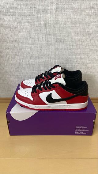 ナイキ SB ダンク ロー プロ "シカゴ" バーシティ レッド/ブラックホワイトバーシティ レッド BQ6817-600 27.5cm