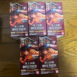頂上決戦 5box　新品未開封 シール付き　ワンピース onepiece カード