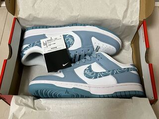 Nike Women's Dunk Low Ess Paisley "Warn Snubbull/Ho Wight" DH4401-101 25.5cm