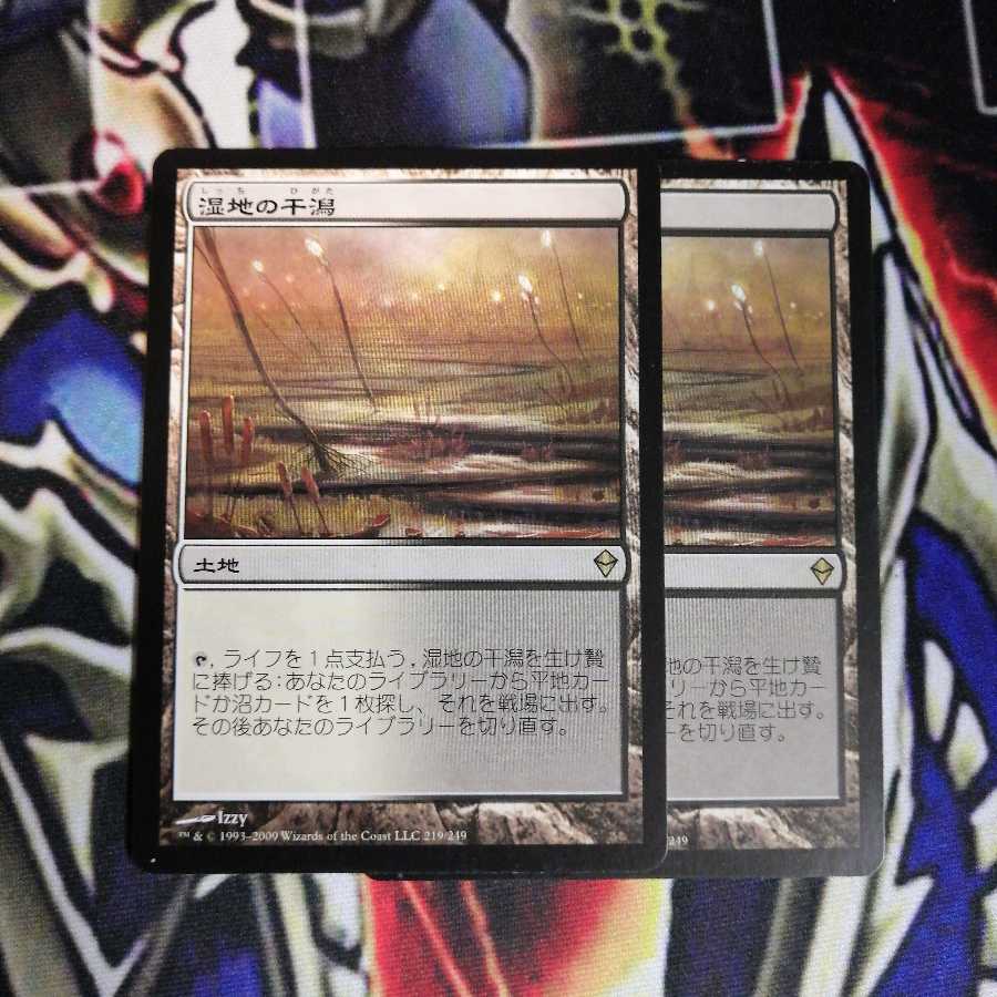 湿地の干潟 2枚 NM-1枚 EX+1枚