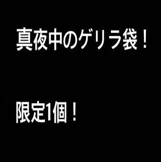 限定1個!真夜中のゲリラ袋!オリパ 1枚