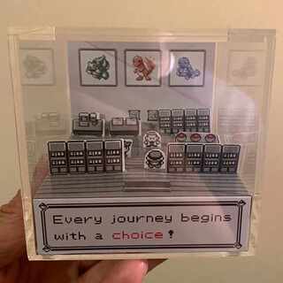 ゲームボーイ　ポケットモンスター 赤・青ver ジオラマキューブ