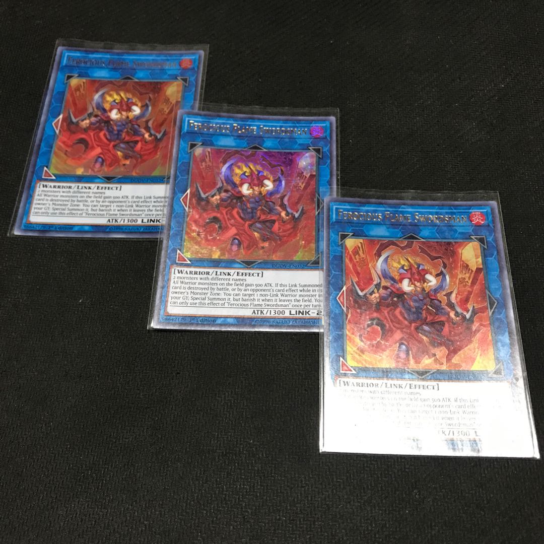 English Ferocious Flame Swordsman Ultra Rare 3 copies