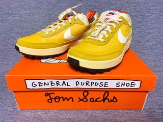 Tom Sachs x Nike Craft Women's General Purpose Shoe "Yellow / Archive" Dark Sulphur/HoWight-Light Cream DA6672-700 26cm