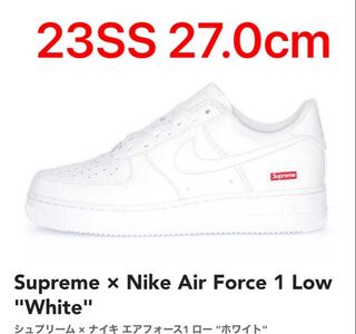 Supreme × Nike Air Force 1 Low "White" 27cm