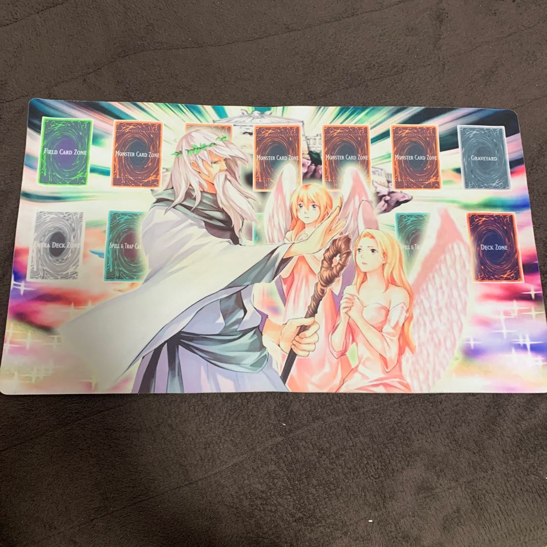 遊戯王　プレイマット　神の警告