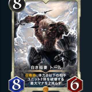 ２枚　白き稲妻 トール