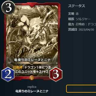 Milene and Nina the dragon rider [replica].