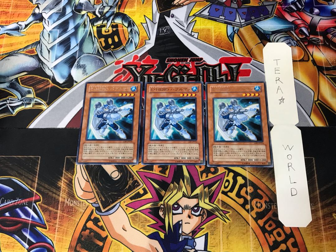 Elemental HERO Bubbleman CRV 7 Rare Set of 3 Tera.