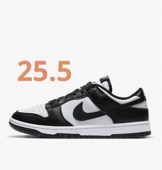 NIKE DUNK LOW RETRO WHITE / BLACK パンダダンク 25.5cm