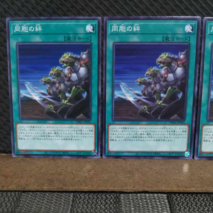 【ぽぽたん】遊戯王 #2062 同胞の絆 ノーマル 3枚