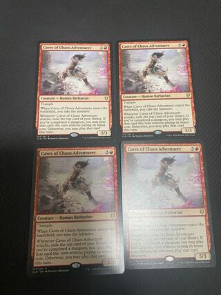 Adventurers in the Cave of Chaos English 4-card set