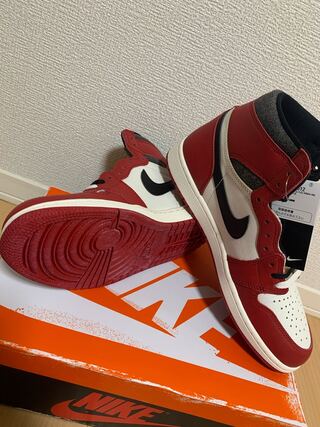 ナイキ エアジョーダン1 ハイ OG "ロスト&ファウンド/シカゴ" バーシティレッド/ブラック/セイル/ムスリン DZ5485-612 28.5cm