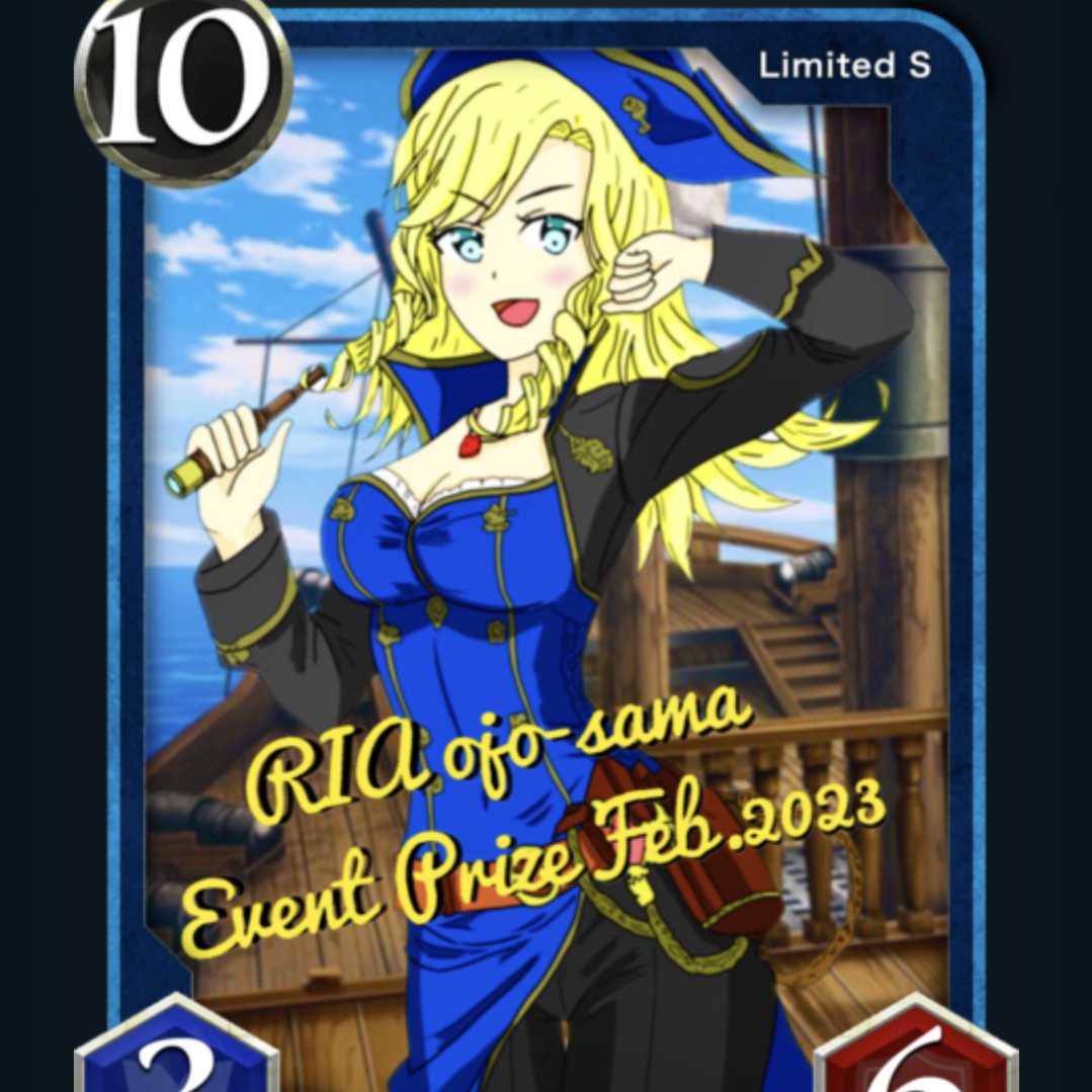 Issued 1] Commemorative card for winning the RIA Ladies' Event 2023.2