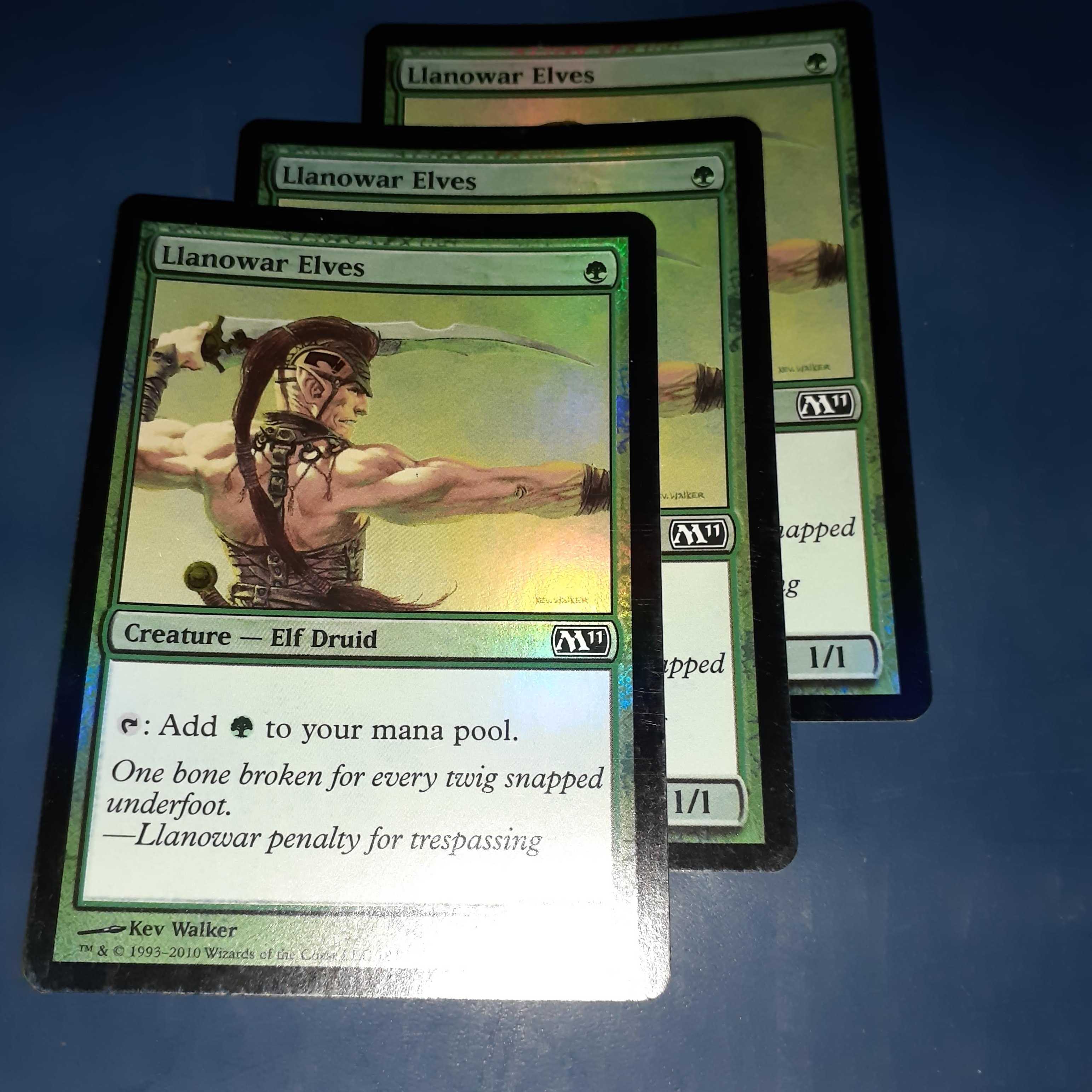 3 FOIL Llanowar Elves