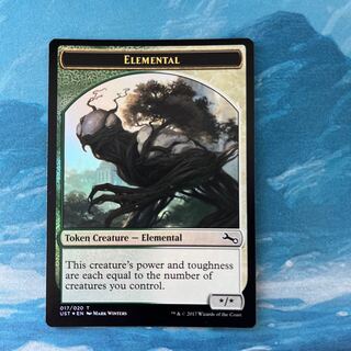 MTG foil Elemental token