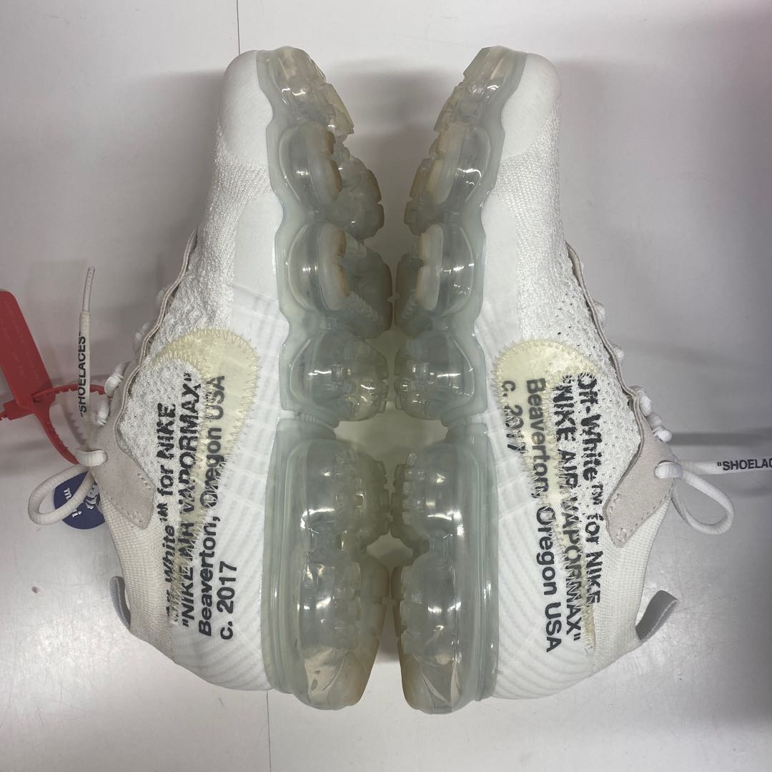 Off Ho Wight x Nike Air Vapormax "Ho Wight/Ho Wight" AA3831-100 26cm