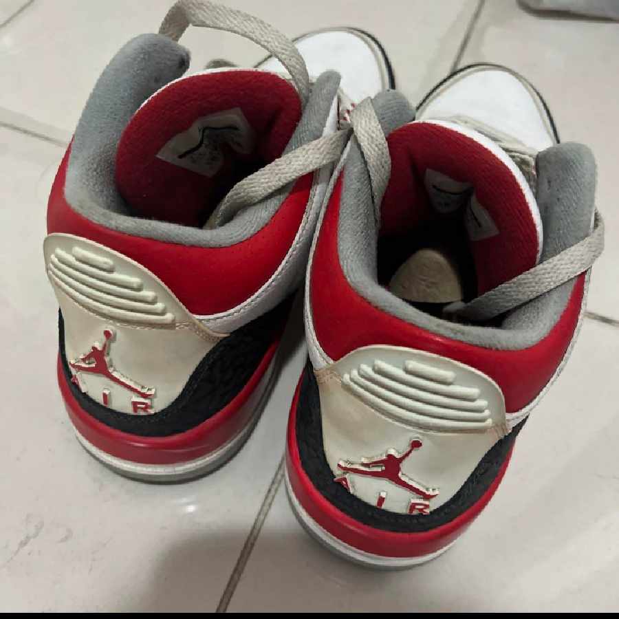 NIKE AIR JORDAN 3 RETRO Fire red (2013) 25.5cm