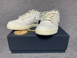 Union x Nike Air Jordan 1 Low KO "Ho Wight Canvas" Ho Wight/Sail/University Gold/Slate Warrior Ral Gray DO8912-101 27cm