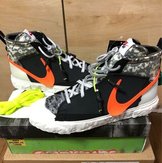 Lady Rosaad x Nike Blazer Mid "Black" Black/Bust Grey/Volt/Total Orange CZ3589-001 28cm