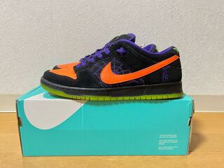 Nike SB Dunk Low "Night of Misfits" Black/Total Orange Court Purple Volt BQ6817-006 28cm
